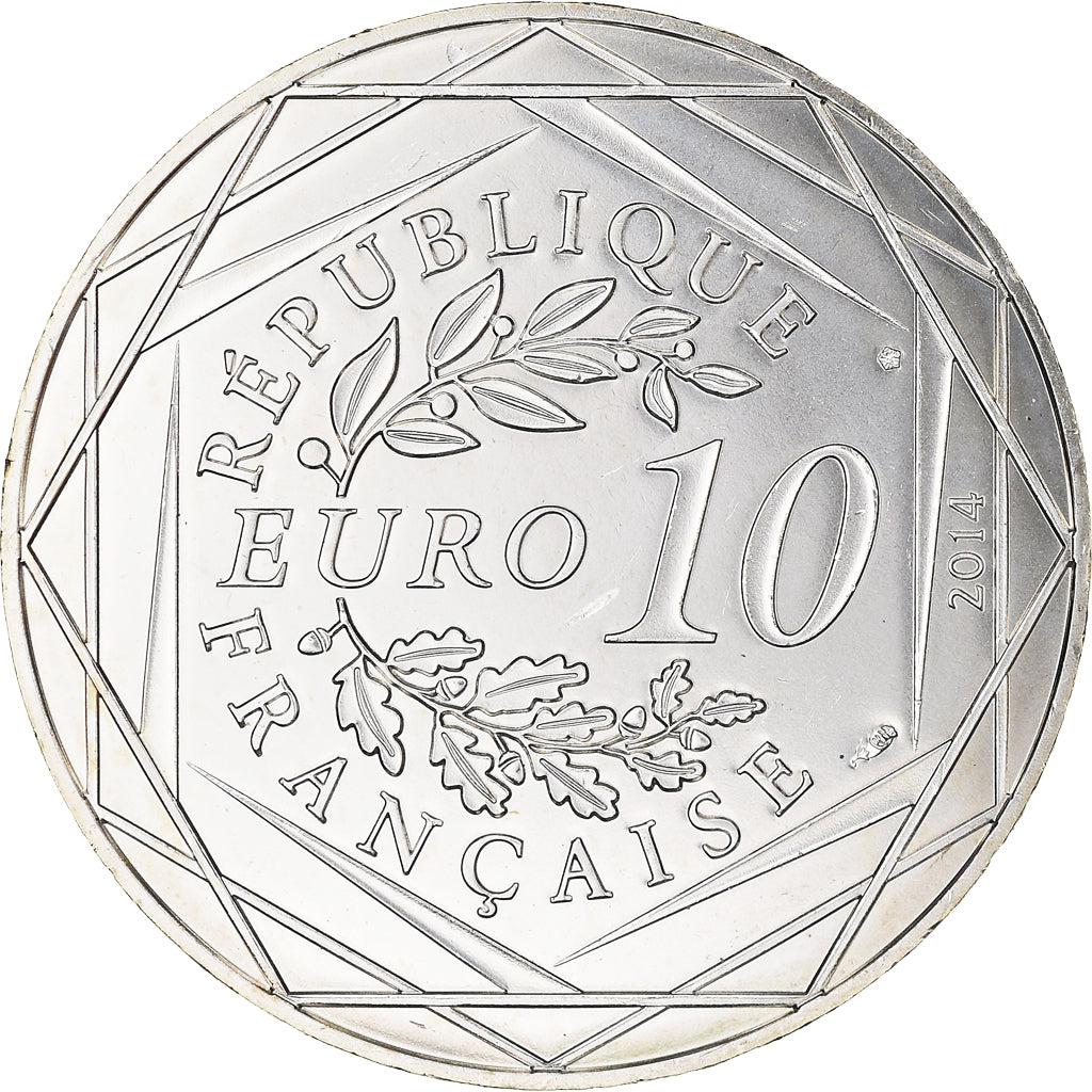France, 10 Euro, Egalité Automne Sempé, 2014, FDC, Argent, Gadoury:EU718