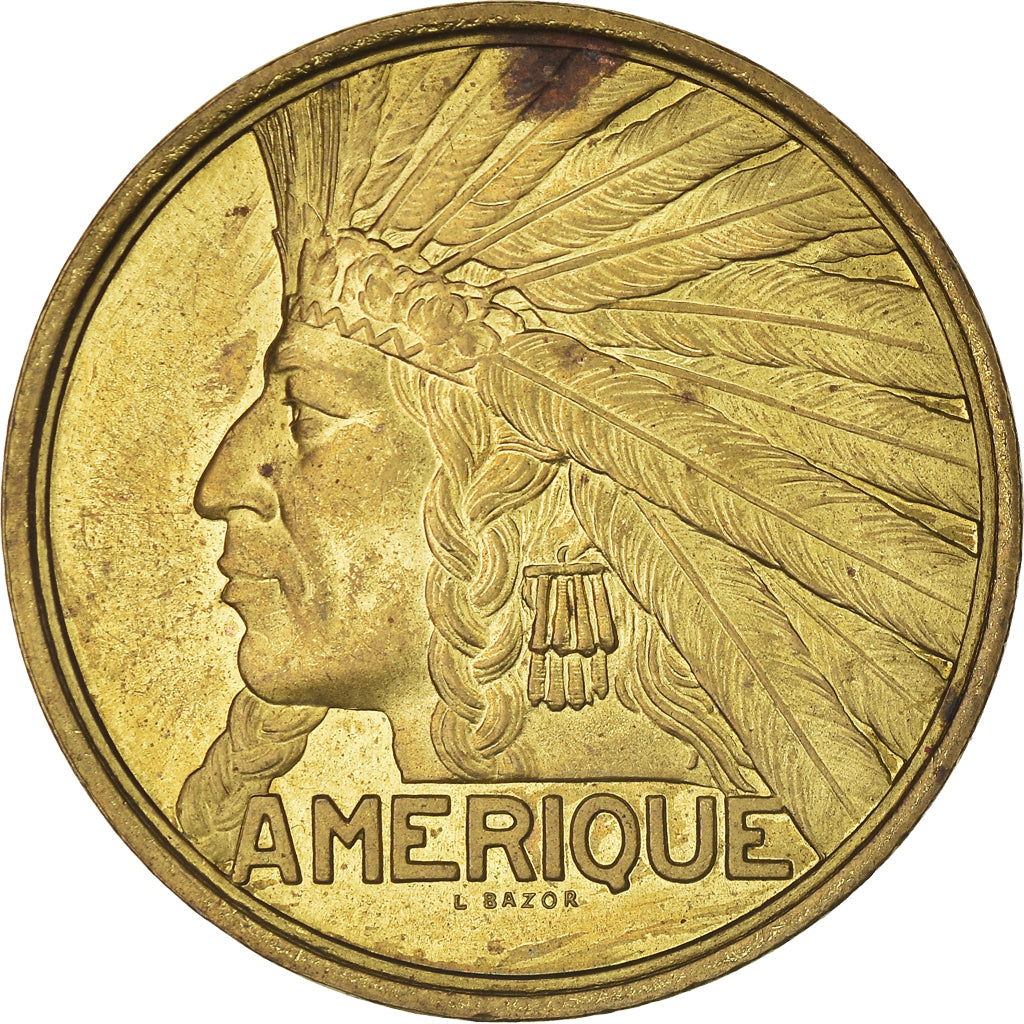 France, Medal, Exposition Coloniale Internationale, Paris 1931, Amérique, 1931