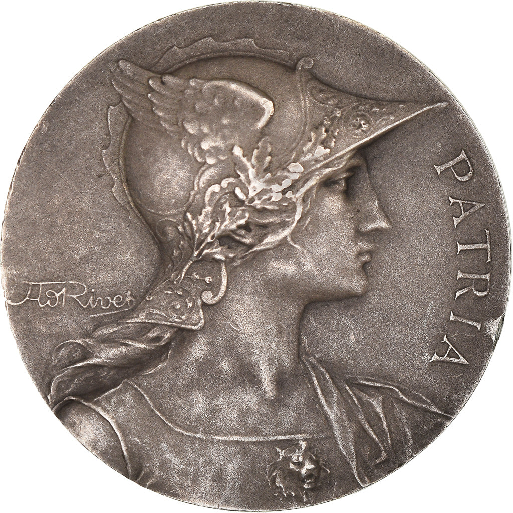 France, Medal, Société d'Agriculture de Compiègne, Pro Patria, Rivet