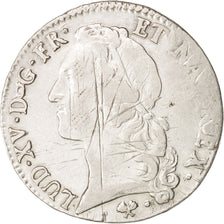 France, Louis XV, Écu au bandeau, 1765, Bayonne, VF(20-25), Silver, KM 512.12