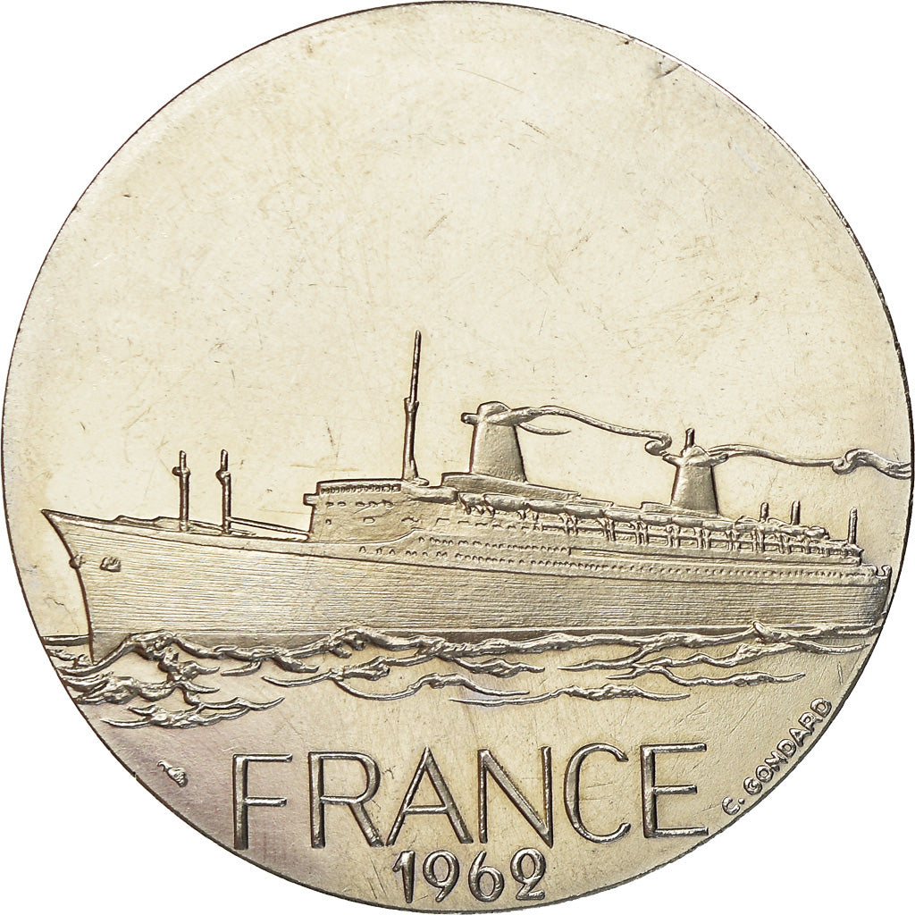 France, Médaille, Compagnie Générale Transatlantique, France, Shipping, C.