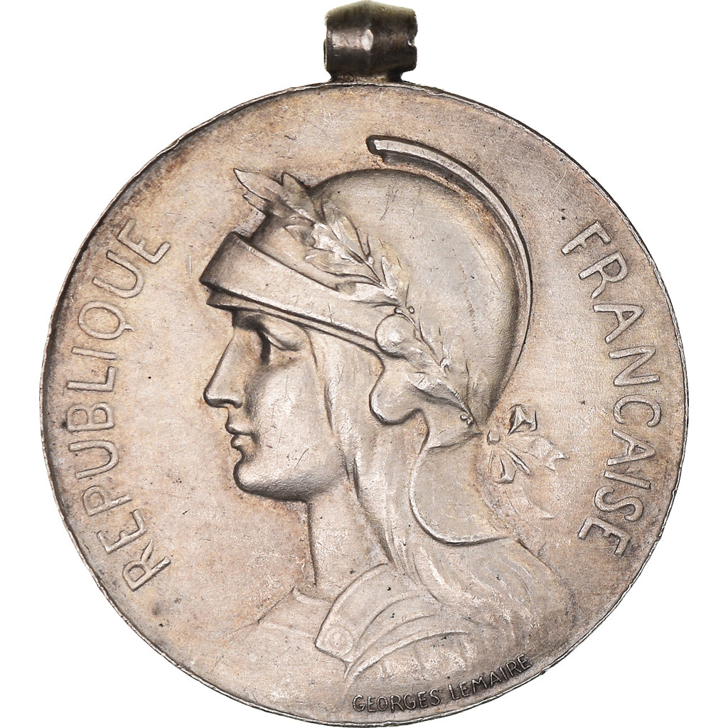France, Médaille Coloniale, Medal, Very Good Quality, Lemaire, Silver, 30