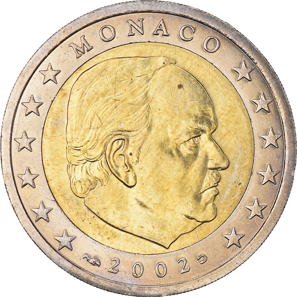 Monaco, 2 Euro, 2002, Paris, VZ, Bi-Metallic, Gadoury:MC179, KM:174