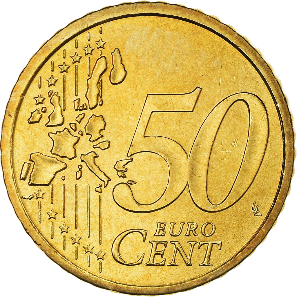 San Marino, 50 Euro Cent, 2006, Rome, MS(64), Brass, KM:445