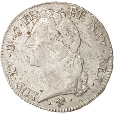 France, Louis XV, Écu au bandeau, 1761, Bayonne, VF(20-25), Silver, KM 512.12