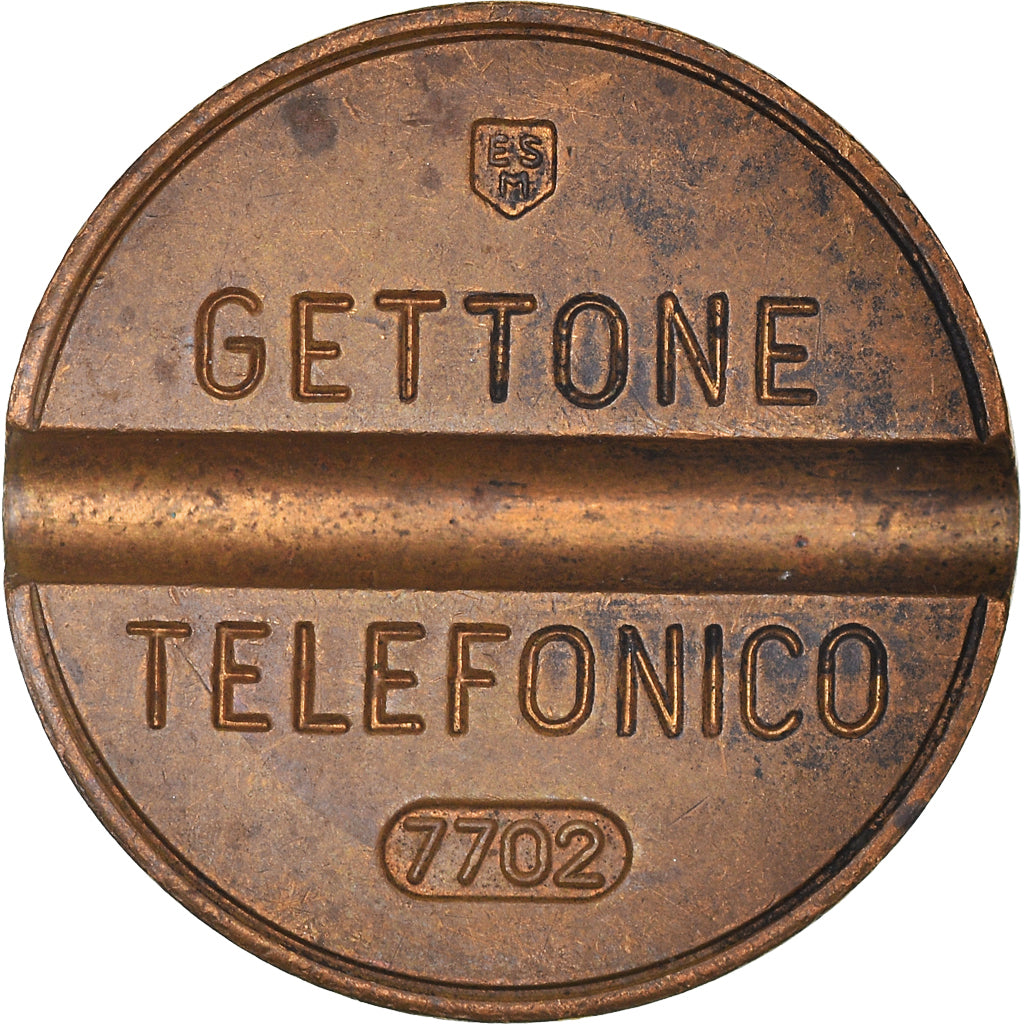 Italie, Jeton, Gettone Telefonico, SUP, Cuivre