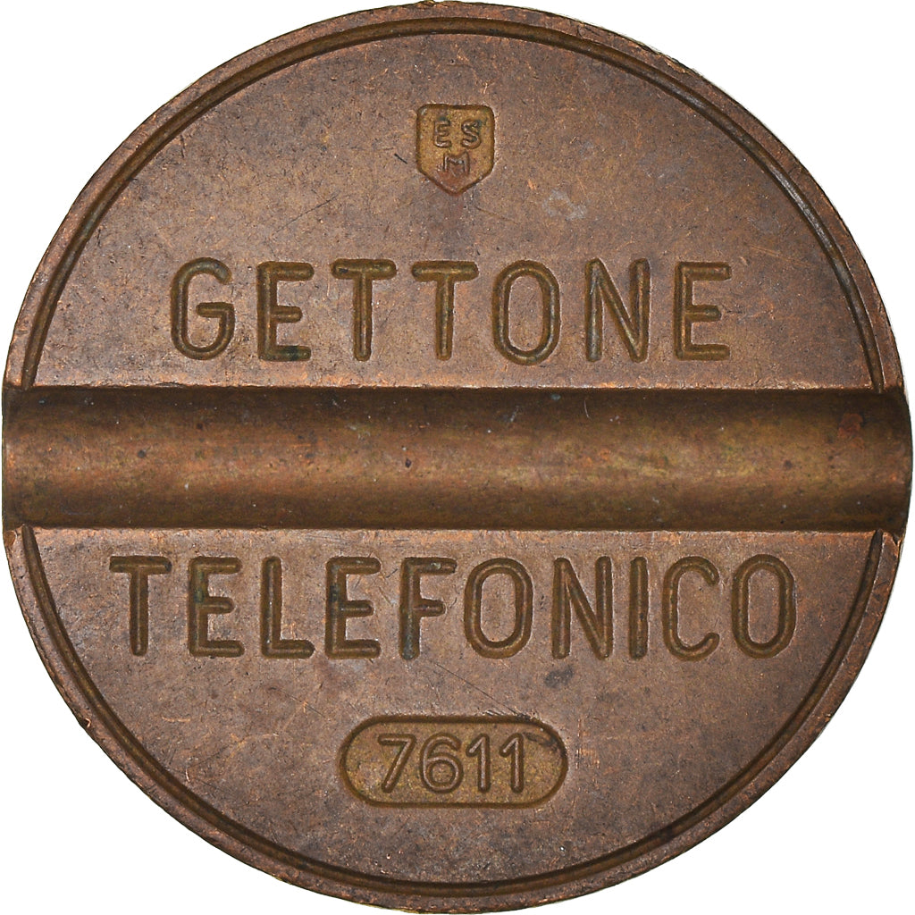 Italie, Jeton, Gettone Telefonico, SUP, Cuivre