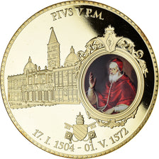 Vatican, Medal, Le Pape Pie V, 2013, MS(64), Copper Gilt