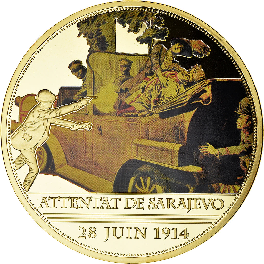 Frankrijk, Medaille, Première Guerre Mondiale, Attentat de Sarajevo, WAR, FDC
