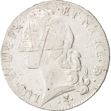 France, Louis XV, Écu de Béarn au bandeau, 1757, Pau, F(12-15), Silver, KM 518