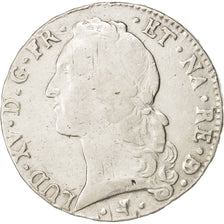 France, Louis XV, Écu de Béarn au bandeau, 1763, Pau, VF(20-25), Silver, KM 518