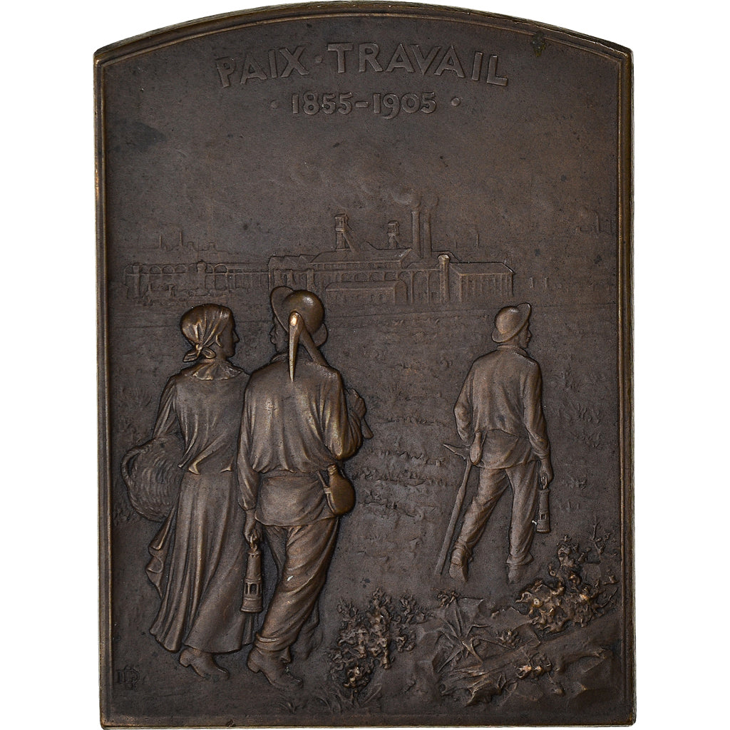 Francia, medaglia, Cinquantenaire des Mines de Bruay, H. Marmottan, 1905