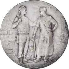 France, Medal, Compagnie des Mines de Béthune, 1937, Mayeur, AU(50-53), Silver