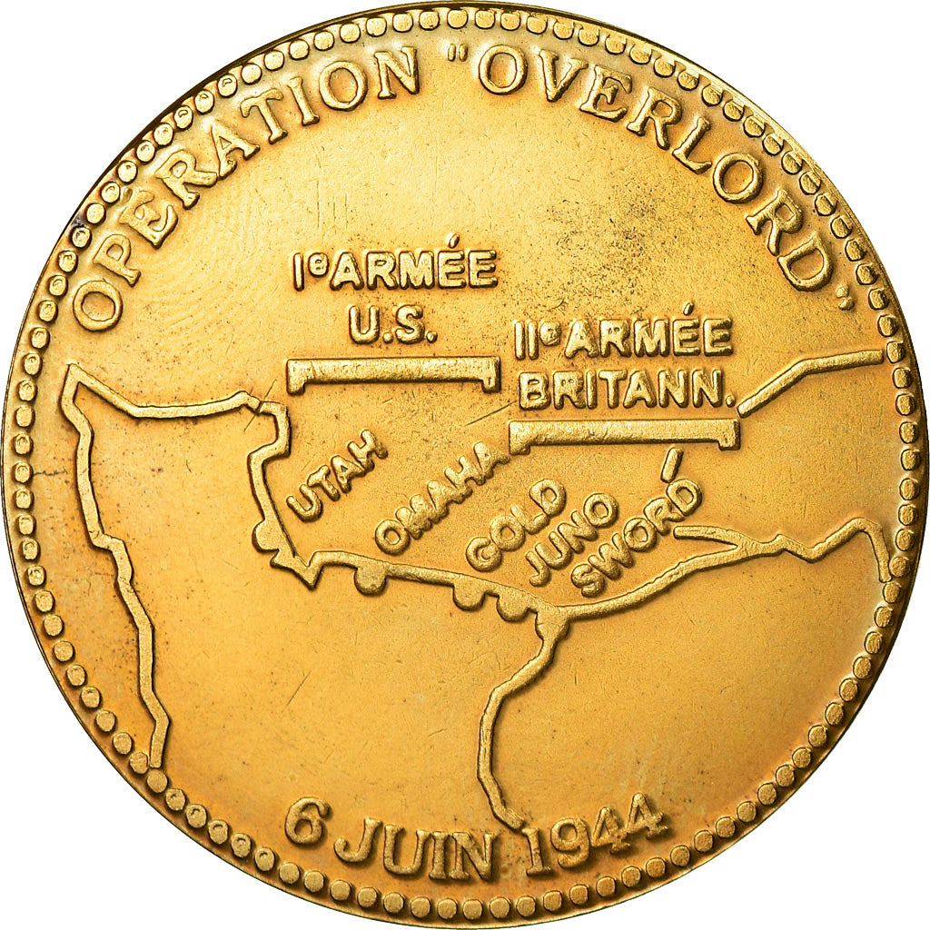 France, Medal, Opération Overlord, 50ème Anniversaire du Débarquement