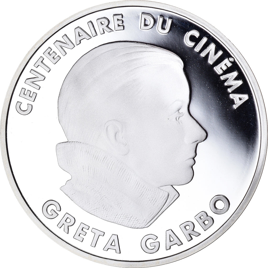 Moneta, Francia, Greta Garbo, 100 Francs, 1995, Paris, FDC, Argento, KM:1092