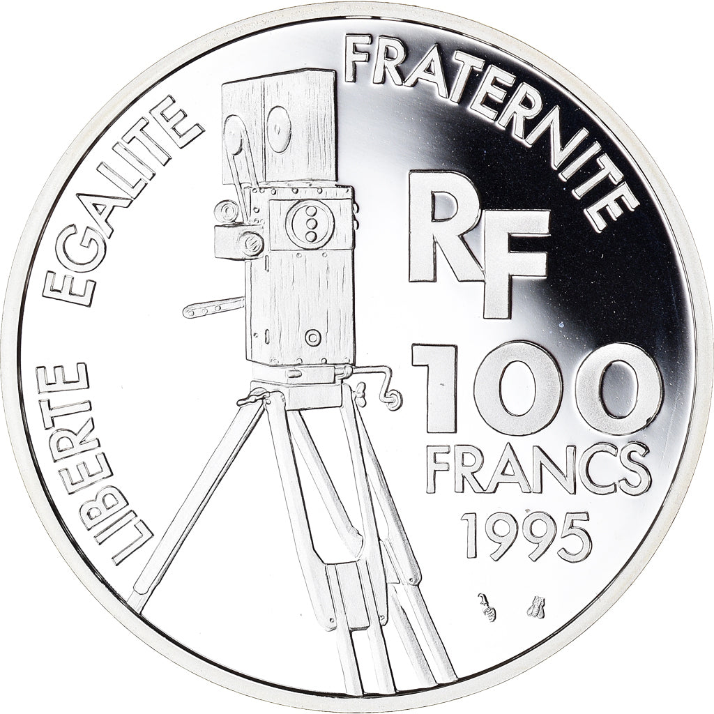 Coin, France, Gérard Philippe, 100 Francs, 1995, Paris, BE, MS(65-70), Silver