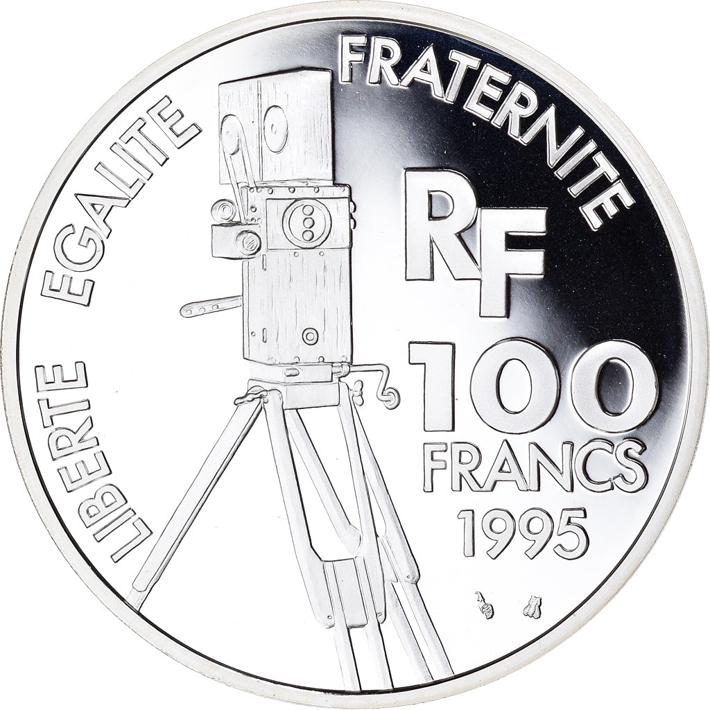Coin, France, Léon Gaumont, 100 Francs, 1995, Paris, BE, MS(65-70), Silver