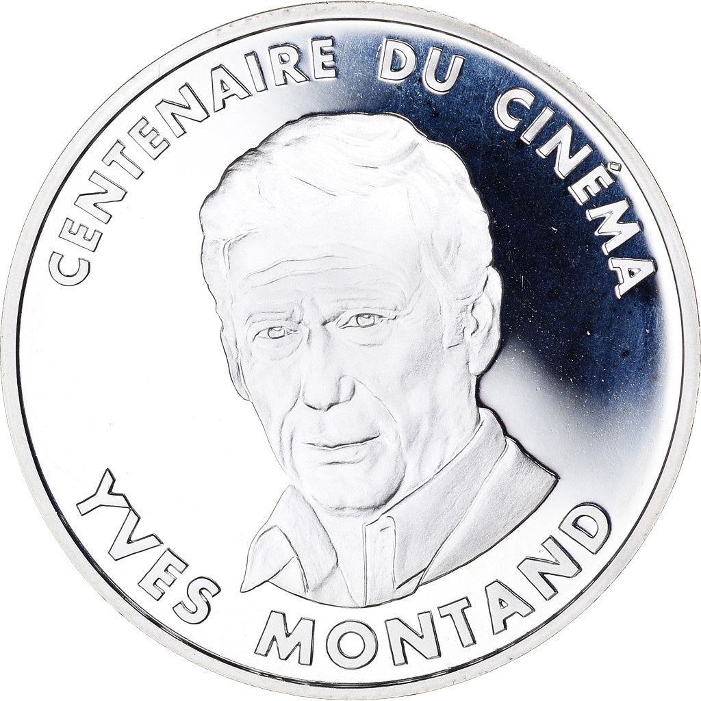 Moneda, Francia, Yves Montand, Centenaire du Cinéma, 100 Francs, 1995, Paris