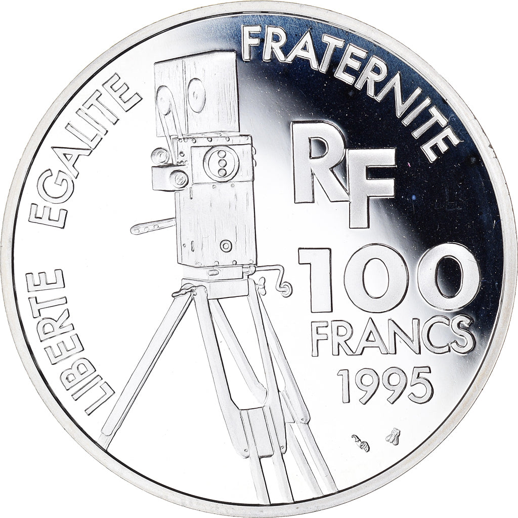 Moneda, Francia, Yves Montand, Centenaire du Cinéma, 100 Francs, 1995, Paris