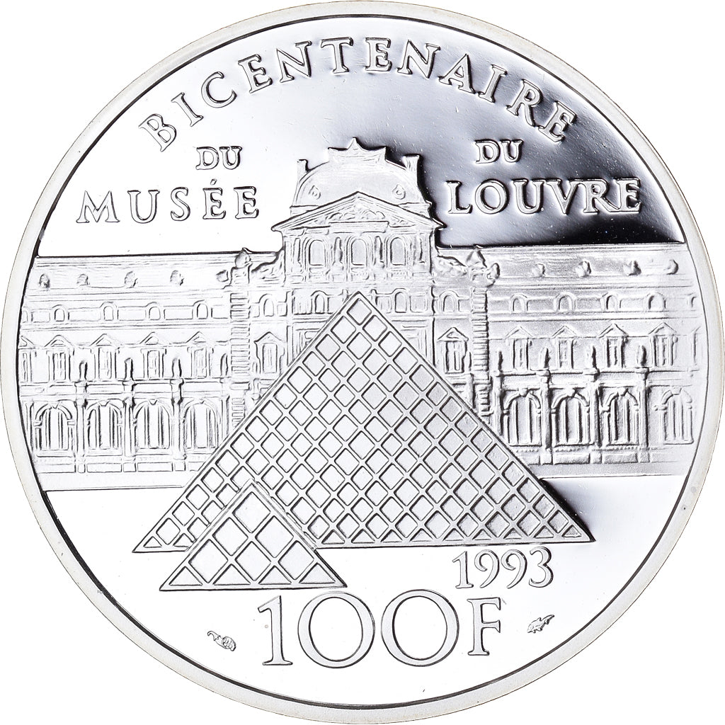 Coin, France, Liberté guidant le peuple, Bicentenaire du Musée du Louvre, 100