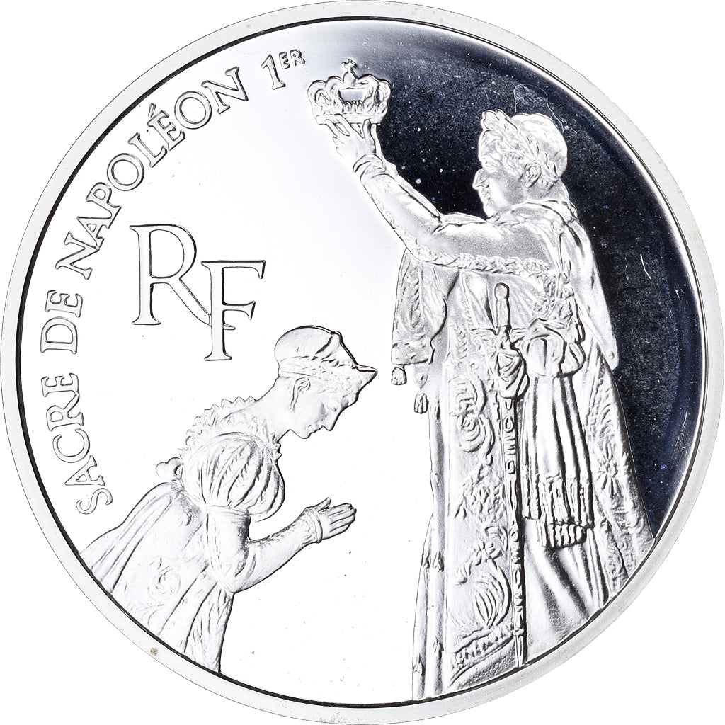 Monnaie, France, Sacre de Napoléon Ier, Bicentenaire du Musée du Louvre, 100