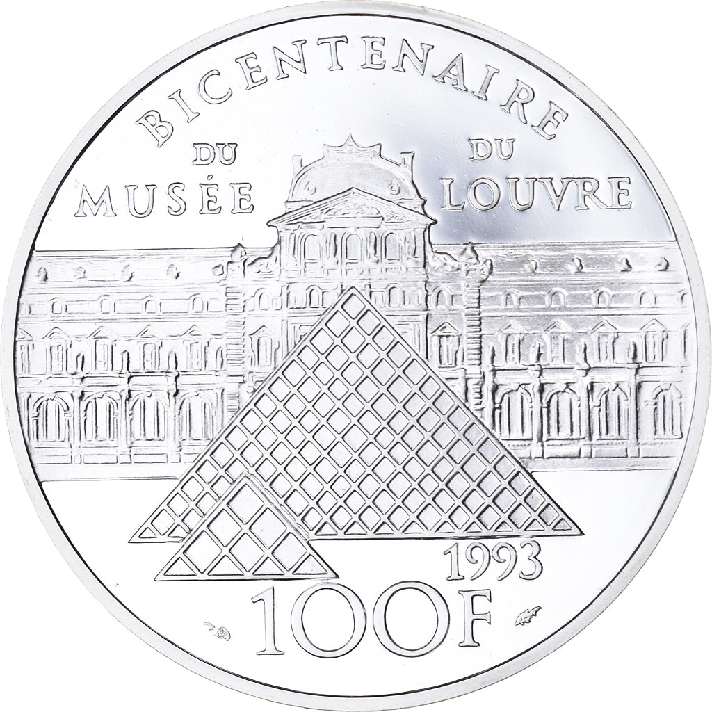 Monnaie, France, Sacre de Napoléon Ier, Bicentenaire du Musée du Louvre, 100