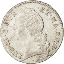 Francia, Louis XV, Écu de Béarn au bandeau, 1755, Pau, MB, Argento, KM 518