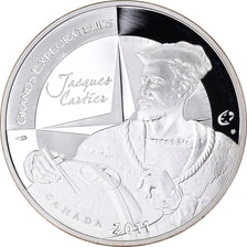 France, Jacques Cartier, 10 Euro, 2011, Paris, BE, MS(65-70), Silver, KM:1795