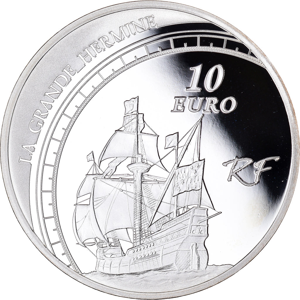 France, Jacques Cartier, 10 Euro, 2011, Paris, Proof, FDC, Argent, KM:1795