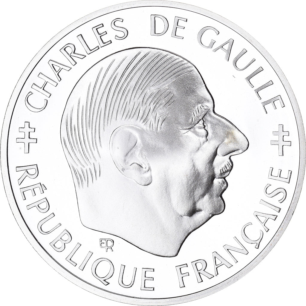 Monnaie, France, Charles de Gaulle, Franc, 1988, Paris, Proof, FDC, Argent