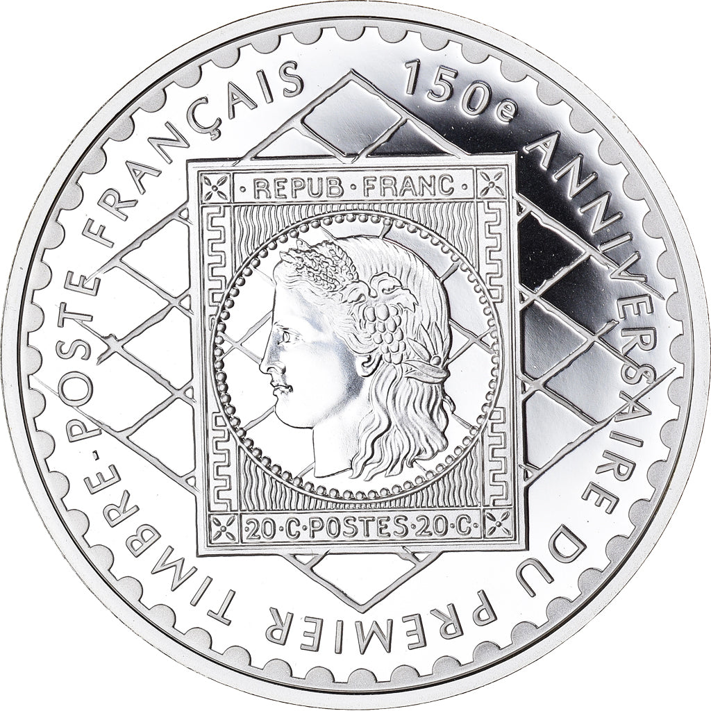 Moneta, Francia, Cérès, 1er Timbre Français, 10 Francs, 1999, Paris, Proof