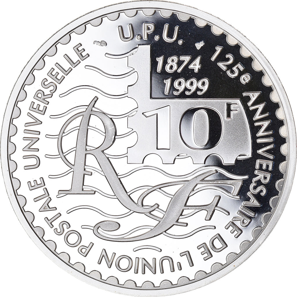 Moneta, Francia, Cérès, 1er Timbre Français, 10 Francs, 1999, Paris, Proof