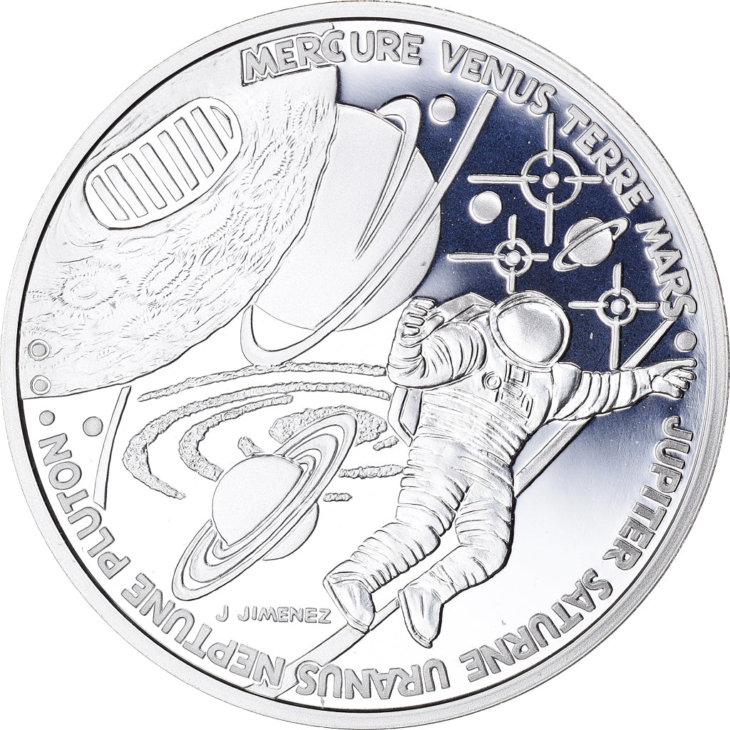 Moneta, Francia, La Conquête de l'Espace, 10 Francs, 2000, Paris, Proof, FDC