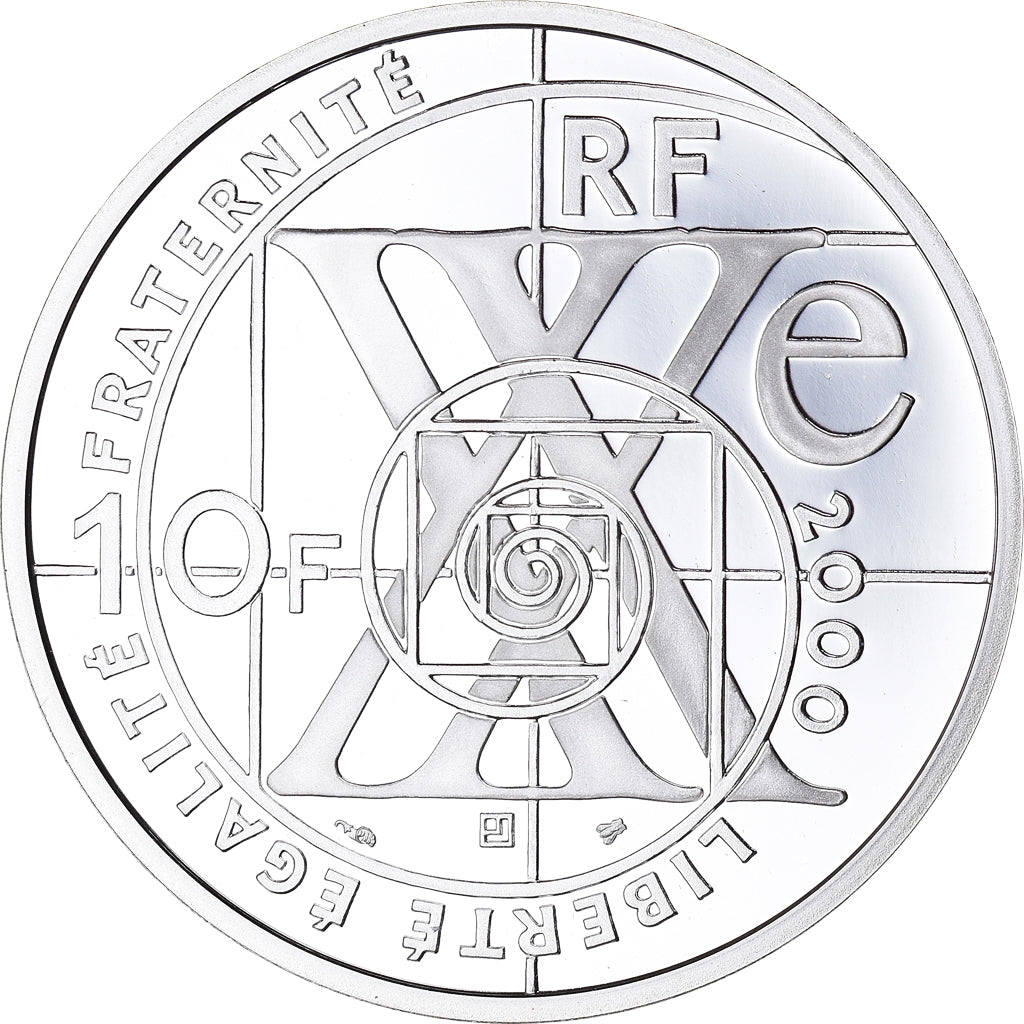 Moneta, Francia, La Conquête de l'Espace, 10 Francs, 2000, Paris, Proof, FDC