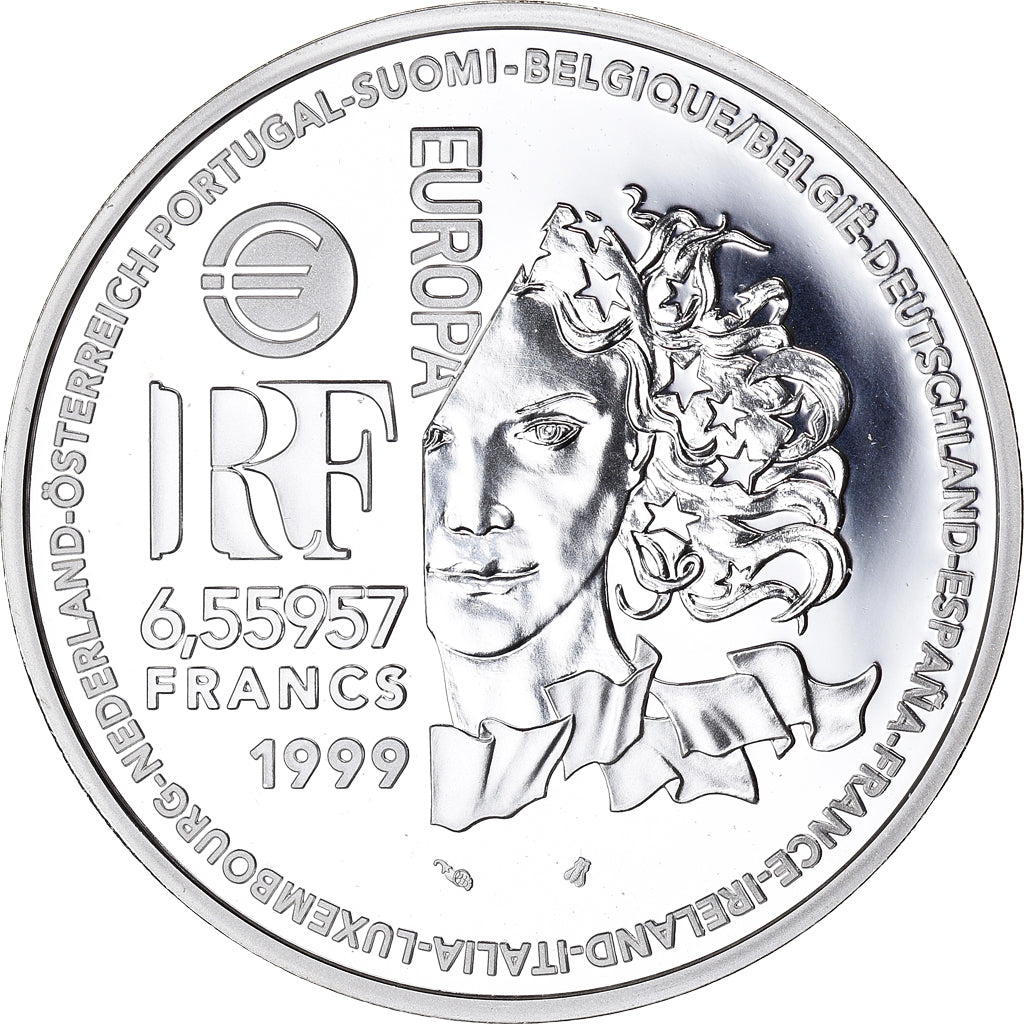 France, Europa - L'art roman, Euro, 1999, Paris, MS(65-70), Silver