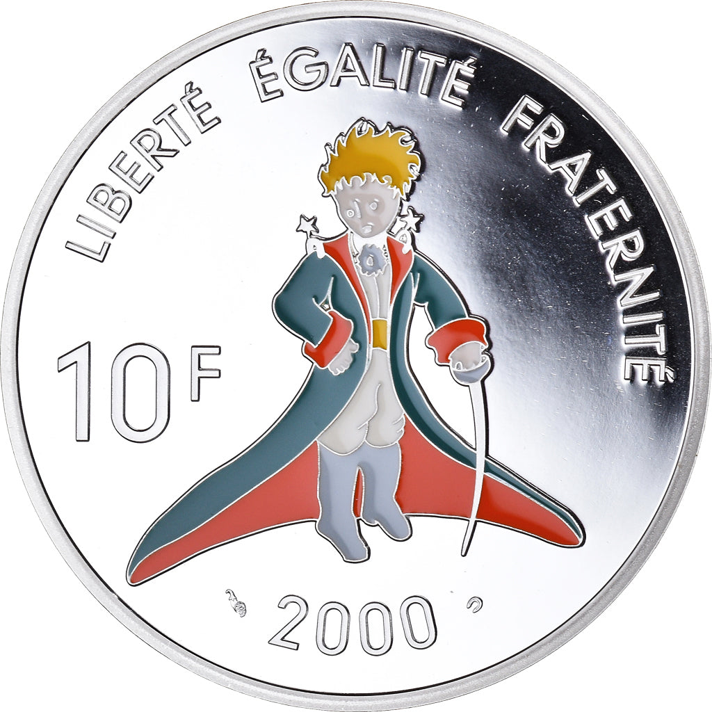 Coin, France, Antoine de Saint-Exupéry, 10 Francs, 2000, Paris, BE, MS(65-70)