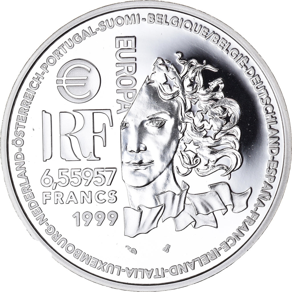 France, Europa - L'art grec et romain, Euro, 1999, Paris, MS(65-70), Silver
