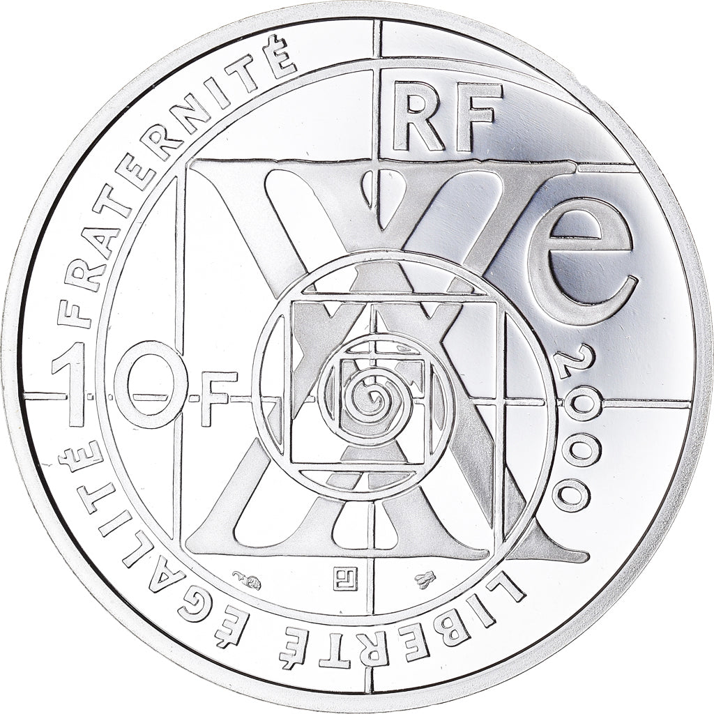 Coin, France, Le siècle de l'automobile, 10 Francs, 2000, Paris, Proof
