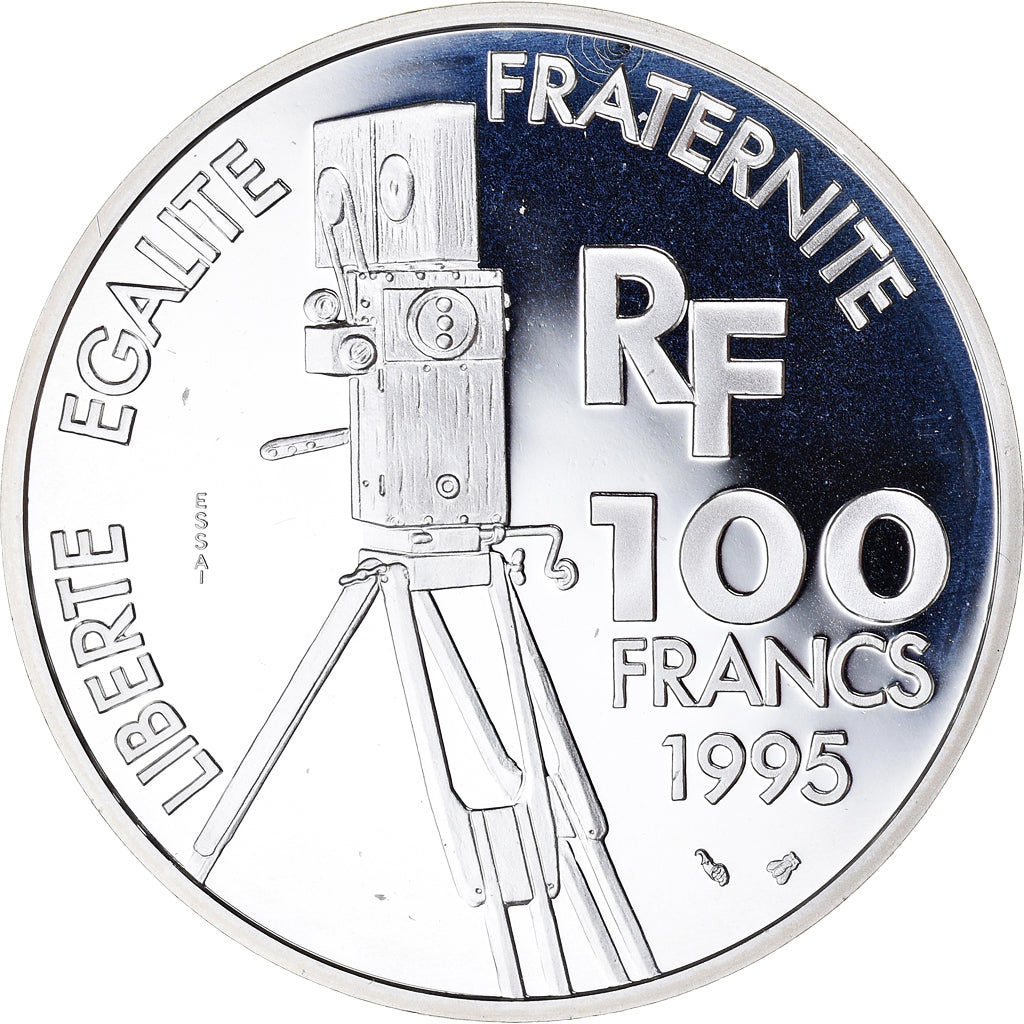 Monnaie, France, Alfred Hitchcock, Centenaire du Cinéma, 100 Francs, 1995