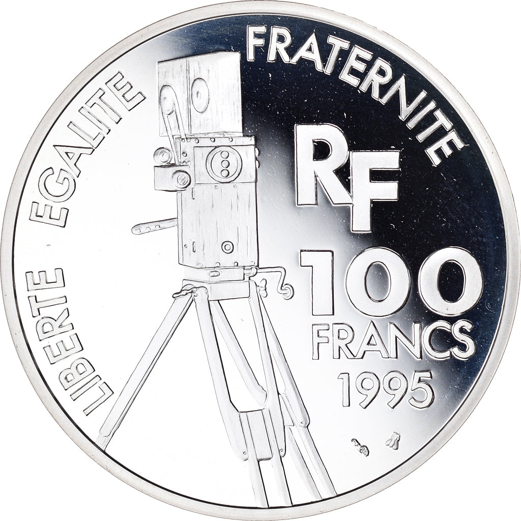 Münze, Frankreich, Audrey Hepburn, Centenaire du Cinéma, 100 Francs, 1995