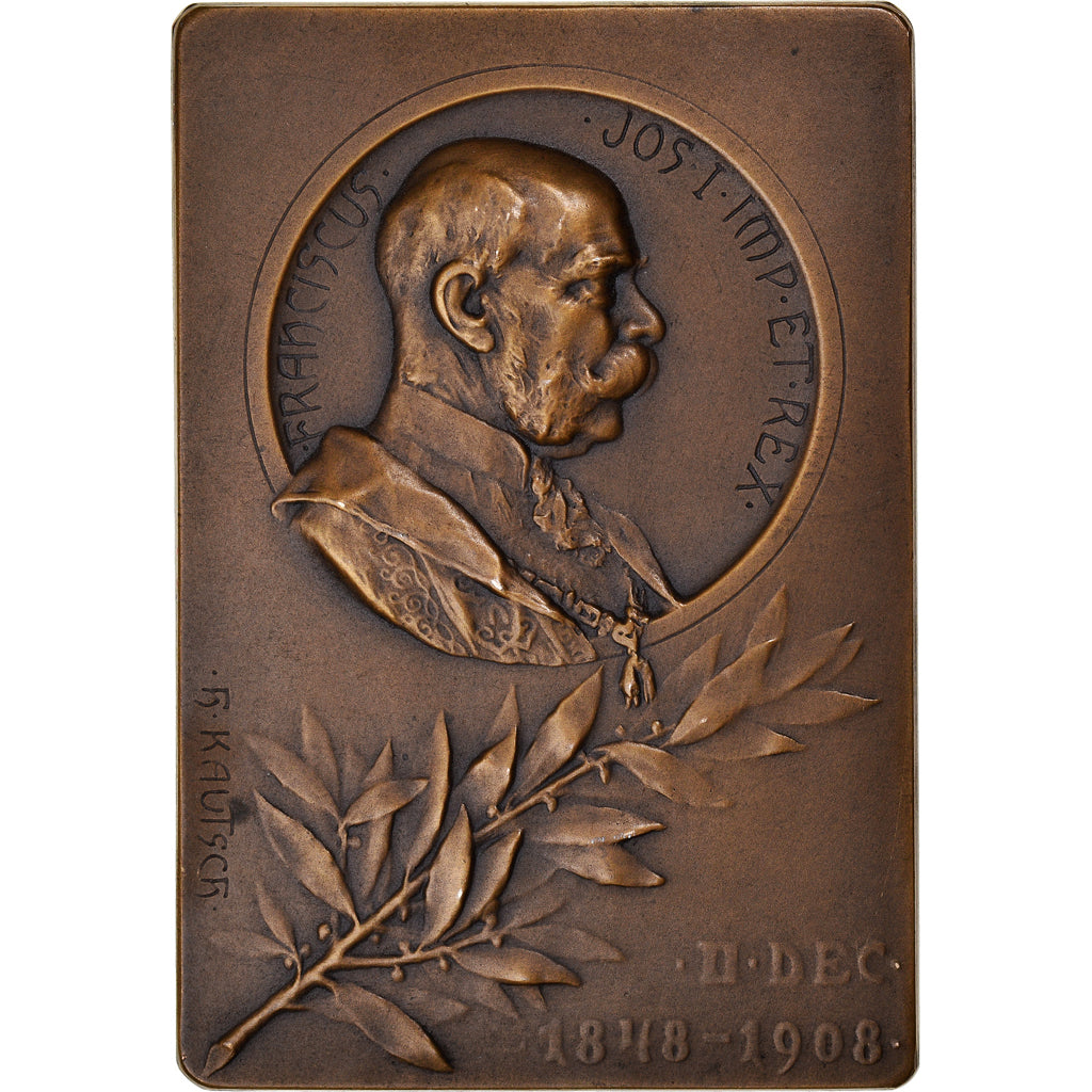 France, Médaille, Société de Bienfaisance Austro-Hongroise à Paris, 1908, H.