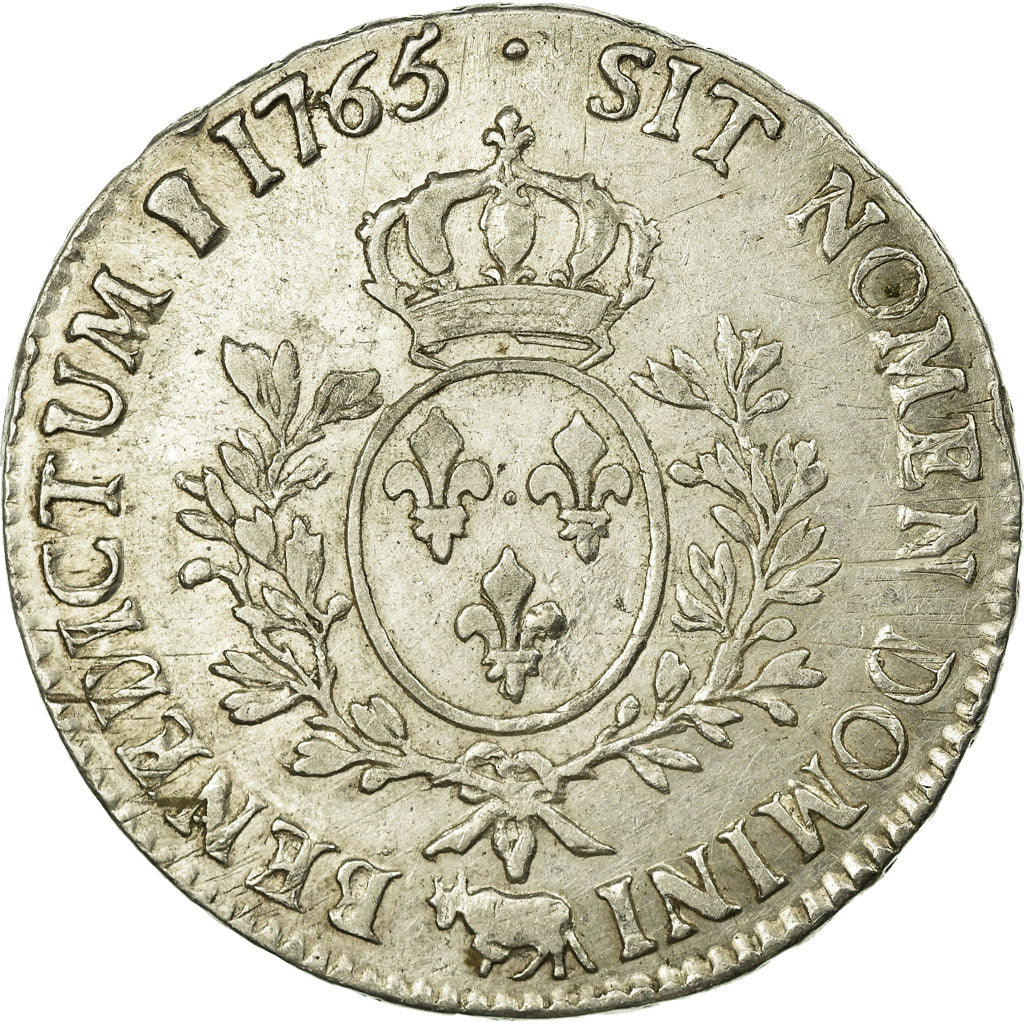 Coin, France, Louis XV, Écu de Béarn au bandeau, Ecu, 1765, Pau, EF(40-45)
