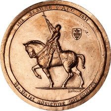 France, Medal, La Chevauchée de Jeanne d'Arc, History, 1987, Halbout