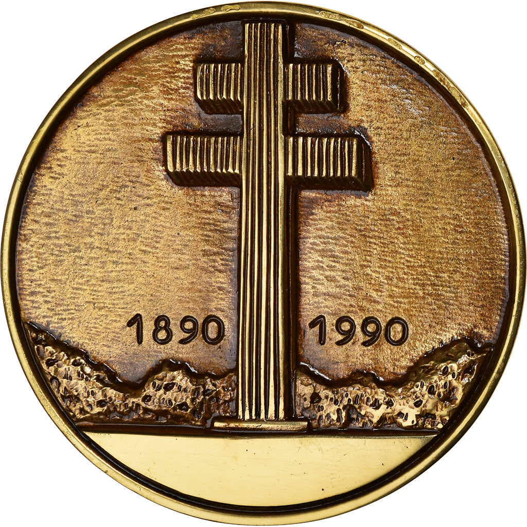 Francia, medaglia, Centenaire de la Naissance du Général de Gaulle, 1990, SPL
