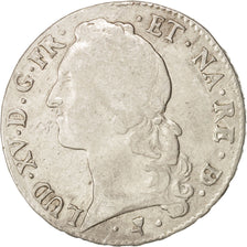 Francia, Louis XV, Écu de Béarn au bandeau, 1767, Pau, BC+, Plata, KM 518