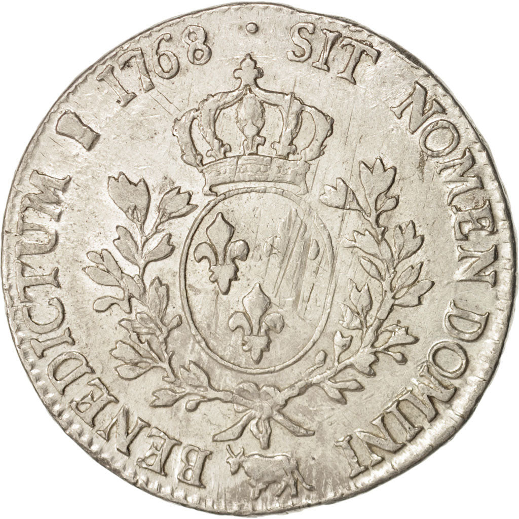 Moneta, Francia, Louis XV, Écu de Béarn au bandeau, Ecu, 1768, Pau, MB+