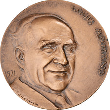 France, Medal, Résistance, Louis Armand, Politics, Society, War, 1971, Coeffin