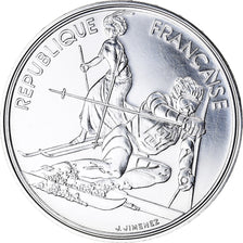 Moeda, França, Slalom skiers, JO Albertville 92, 100 Francs, 1990, ENSAIO