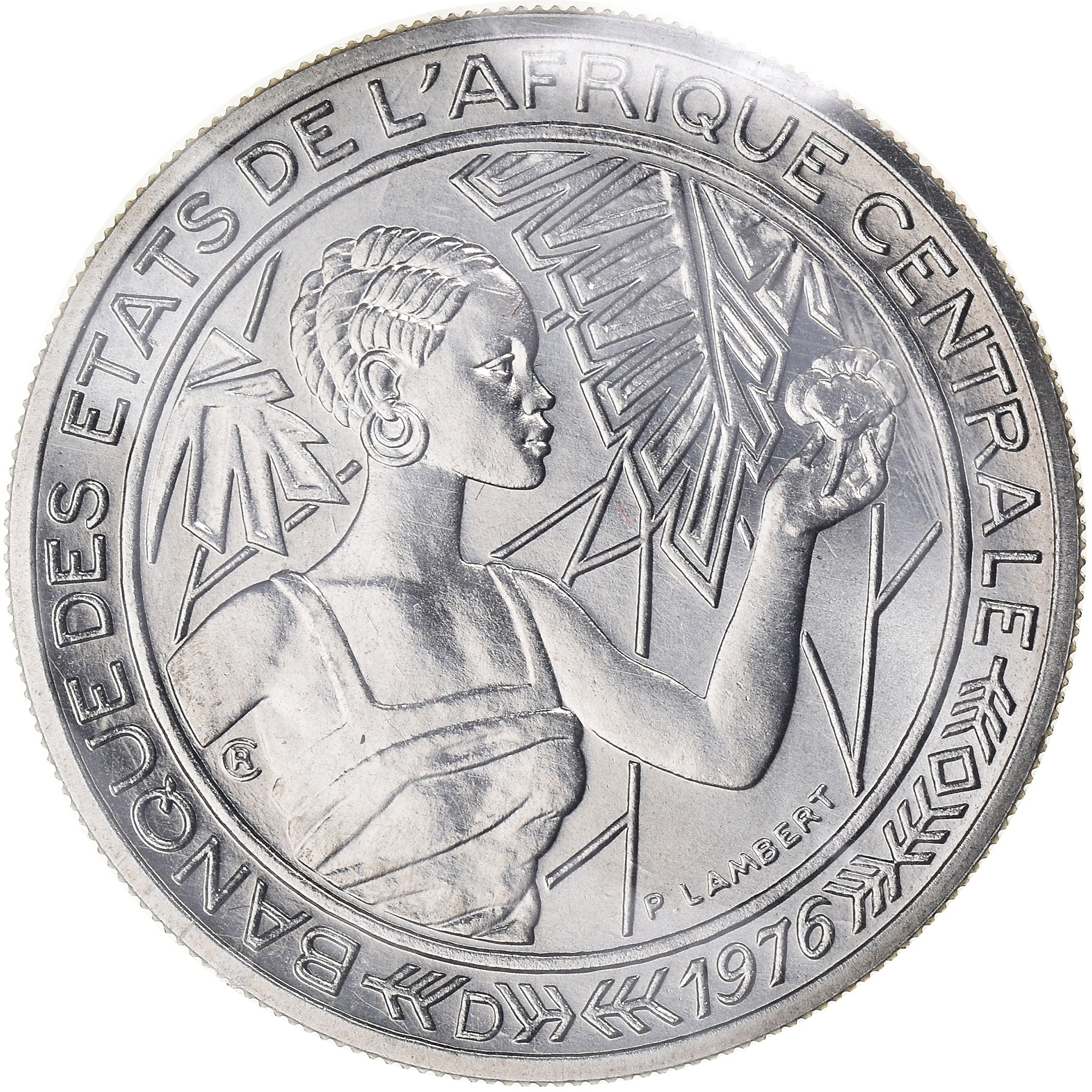 Moneta, Stati dell’Africa centrale, 500 Francs, 1976, Paris, ESSAI, FDC