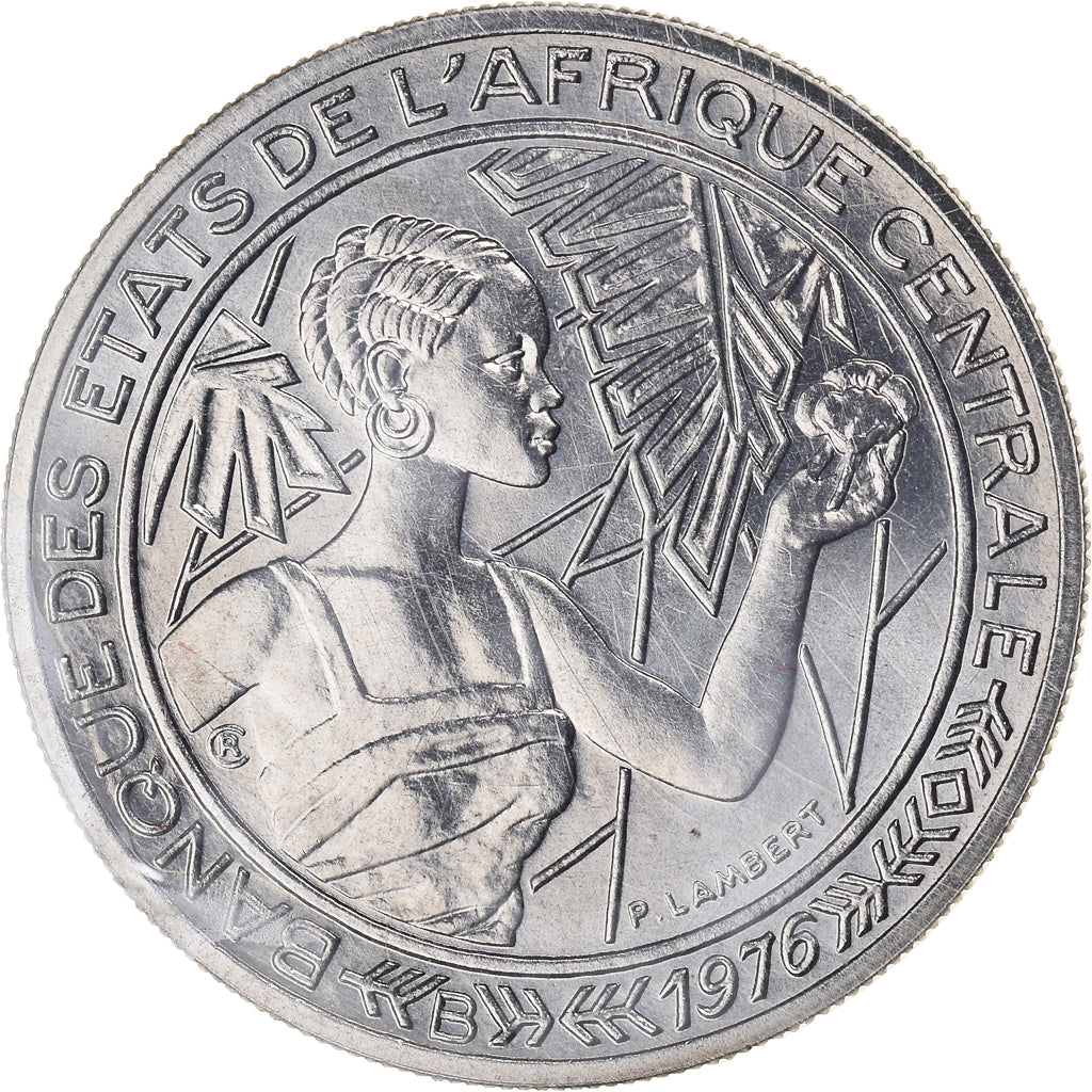 Moneda, Estados del África central, 500 Francs, 1976, Paris, ESSAI, FDC